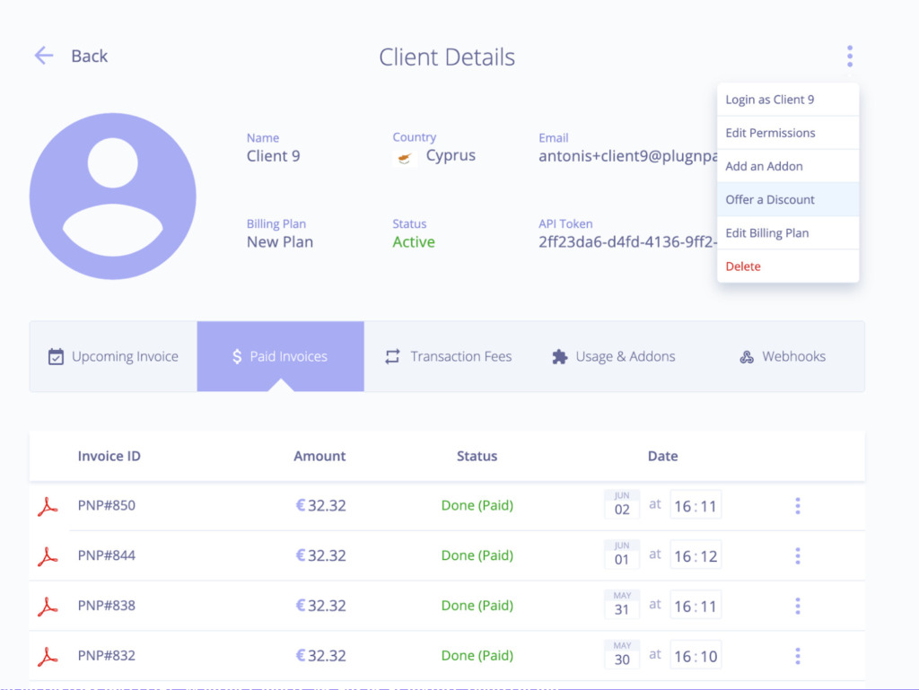 Client Billing Management