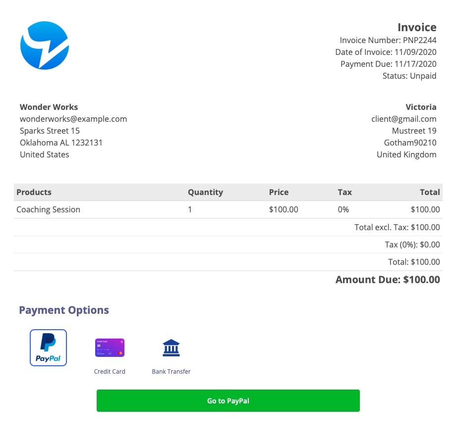 Smart Invoice in the Customer Portal